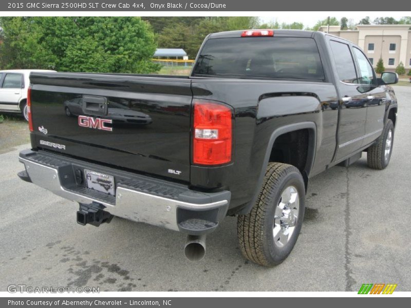 Onyx Black / Cocoa/Dune 2015 GMC Sierra 2500HD SLT Crew Cab 4x4