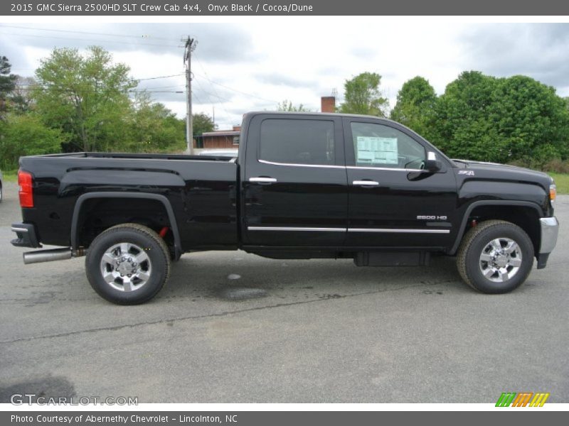 Onyx Black / Cocoa/Dune 2015 GMC Sierra 2500HD SLT Crew Cab 4x4