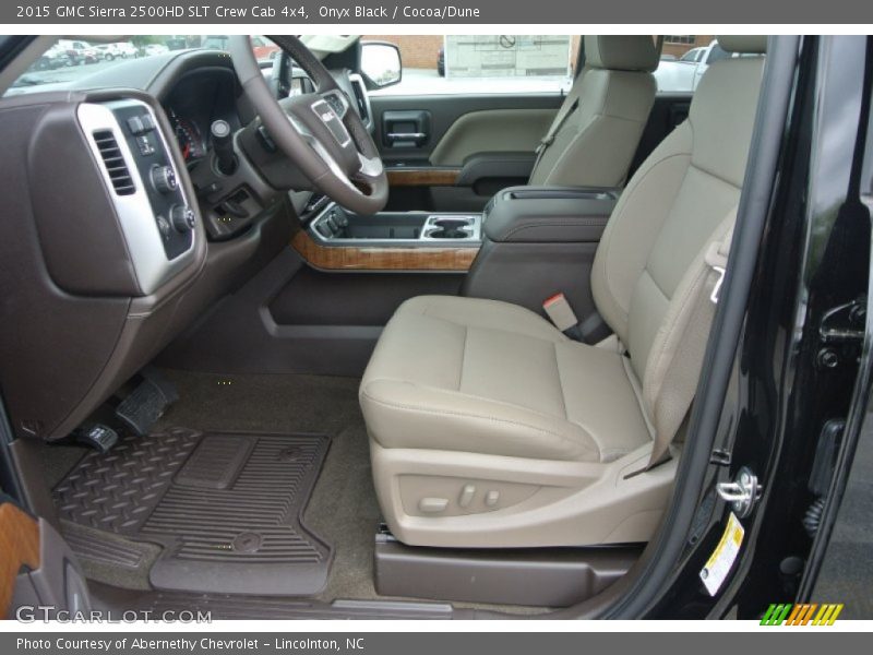 Onyx Black / Cocoa/Dune 2015 GMC Sierra 2500HD SLT Crew Cab 4x4