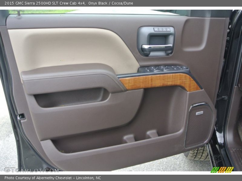 Onyx Black / Cocoa/Dune 2015 GMC Sierra 2500HD SLT Crew Cab 4x4