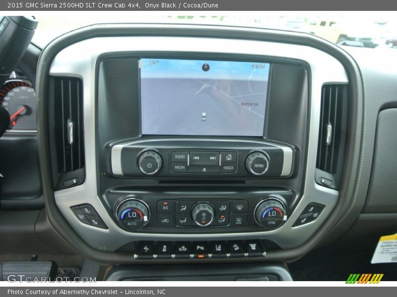Onyx Black / Cocoa/Dune 2015 GMC Sierra 2500HD SLT Crew Cab 4x4