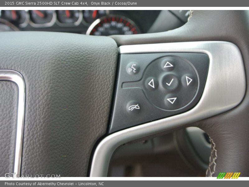 Onyx Black / Cocoa/Dune 2015 GMC Sierra 2500HD SLT Crew Cab 4x4