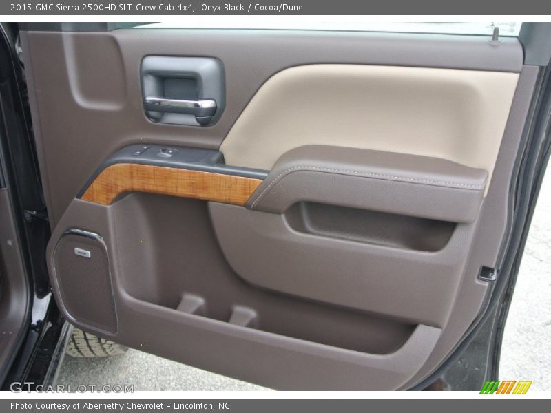 Onyx Black / Cocoa/Dune 2015 GMC Sierra 2500HD SLT Crew Cab 4x4