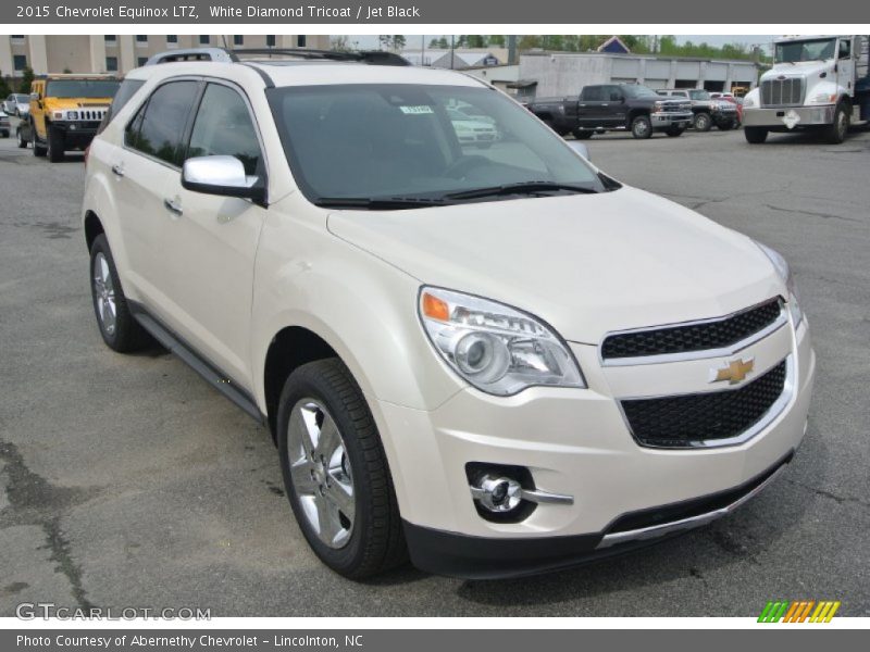 White Diamond Tricoat / Jet Black 2015 Chevrolet Equinox LTZ