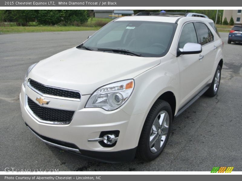 White Diamond Tricoat / Jet Black 2015 Chevrolet Equinox LTZ
