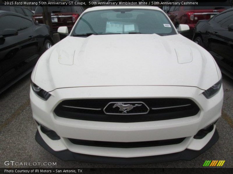 50th Anniversary Wimbledon White / 50th Anniversary Cashmere 2015 Ford Mustang 50th Anniversary GT Coupe