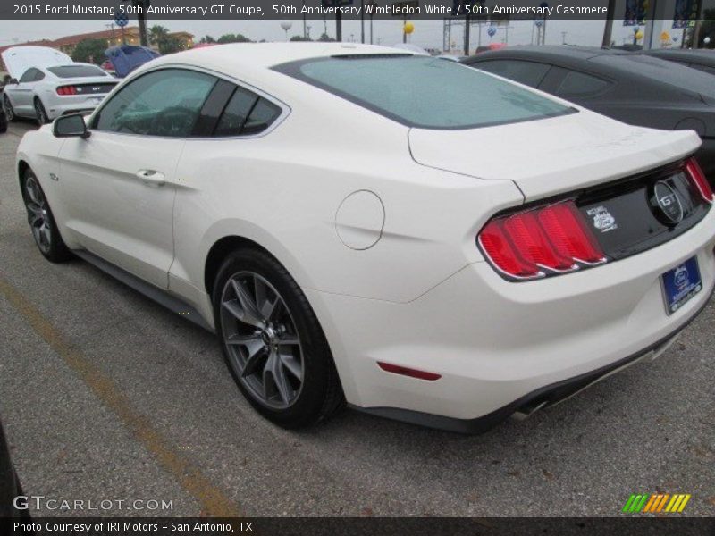 50th Anniversary Wimbledon White / 50th Anniversary Cashmere 2015 Ford Mustang 50th Anniversary GT Coupe