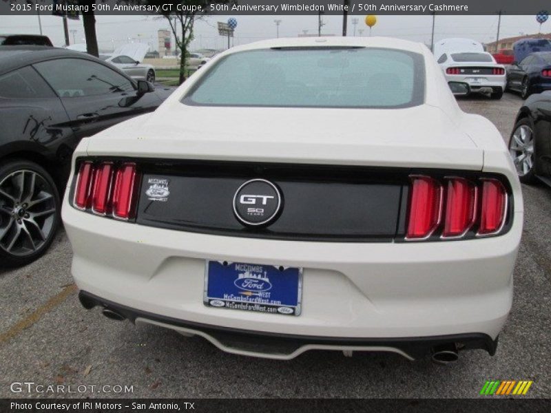 50th Anniversary Wimbledon White / 50th Anniversary Cashmere 2015 Ford Mustang 50th Anniversary GT Coupe