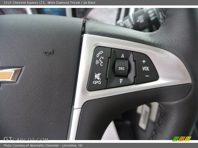 White Diamond Tricoat / Jet Black 2015 Chevrolet Equinox LTZ