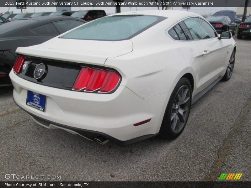 50th Anniversary Wimbledon White / 50th Anniversary Cashmere 2015 Ford Mustang 50th Anniversary GT Coupe