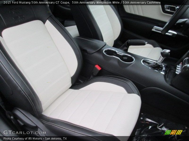 50th Anniversary Wimbledon White / 50th Anniversary Cashmere 2015 Ford Mustang 50th Anniversary GT Coupe