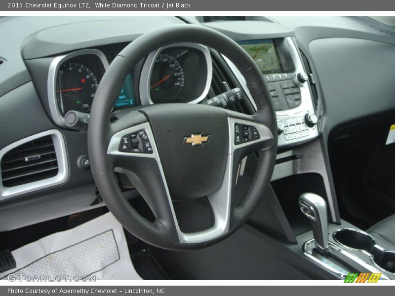 White Diamond Tricoat / Jet Black 2015 Chevrolet Equinox LTZ