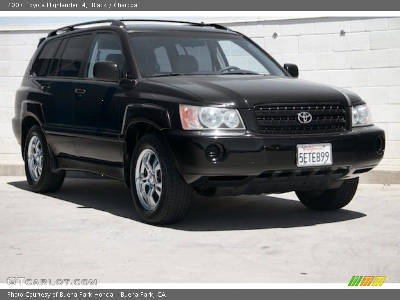 Black / Charcoal 2003 Toyota Highlander I4