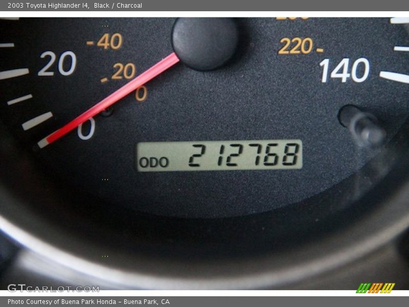 Black / Charcoal 2003 Toyota Highlander I4