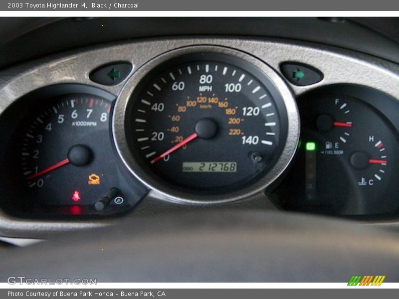 Black / Charcoal 2003 Toyota Highlander I4