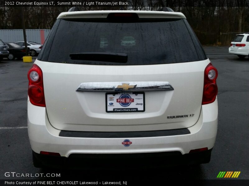 Summit White / Light Titanium/Jet Black 2012 Chevrolet Equinox LT