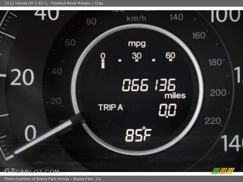 Polished Metal Metallic / Gray 2012 Honda CR-V EX-L
