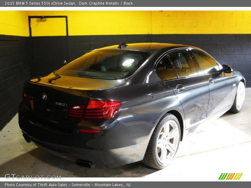 Dark Graphite Metallic / Black 2015 BMW 5 Series 550i xDrive Sedan