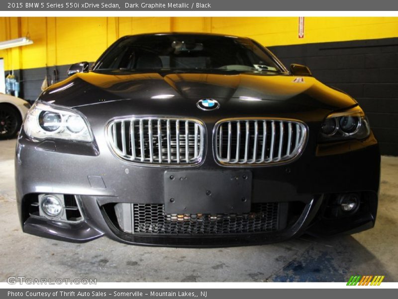 Dark Graphite Metallic / Black 2015 BMW 5 Series 550i xDrive Sedan