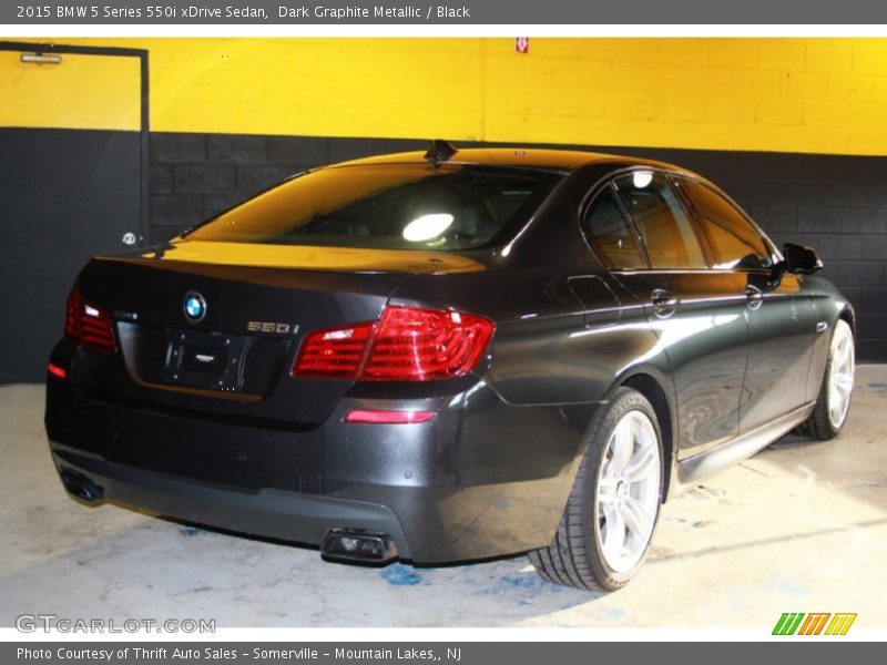 Dark Graphite Metallic / Black 2015 BMW 5 Series 550i xDrive Sedan
