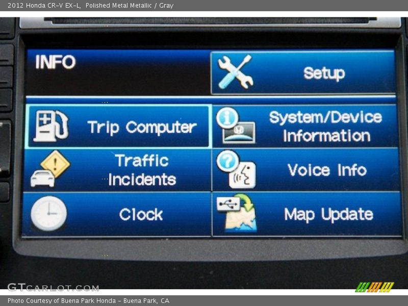 Polished Metal Metallic / Gray 2012 Honda CR-V EX-L