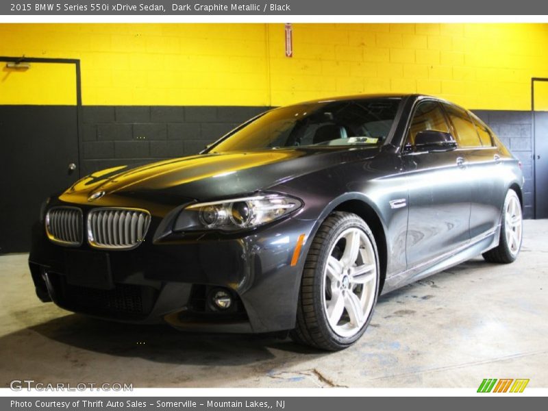 Dark Graphite Metallic / Black 2015 BMW 5 Series 550i xDrive Sedan