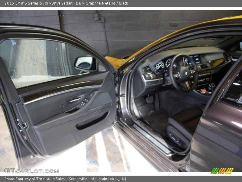 Dark Graphite Metallic / Black 2015 BMW 5 Series 550i xDrive Sedan