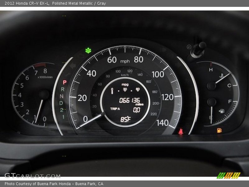 Polished Metal Metallic / Gray 2012 Honda CR-V EX-L