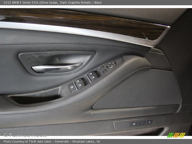 Dark Graphite Metallic / Black 2015 BMW 5 Series 550i xDrive Sedan