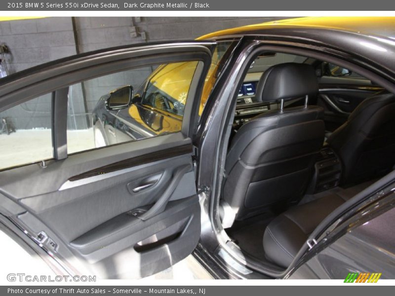 Dark Graphite Metallic / Black 2015 BMW 5 Series 550i xDrive Sedan