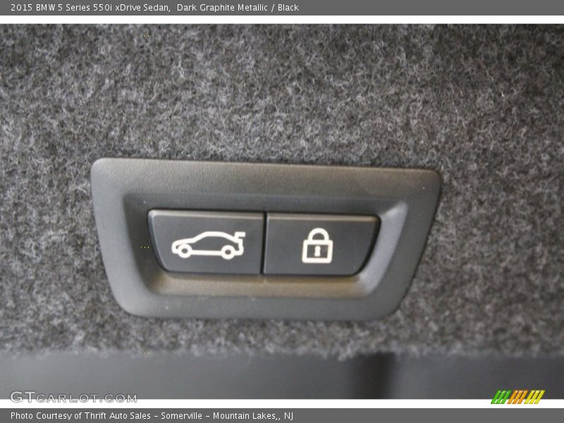 Dark Graphite Metallic / Black 2015 BMW 5 Series 550i xDrive Sedan