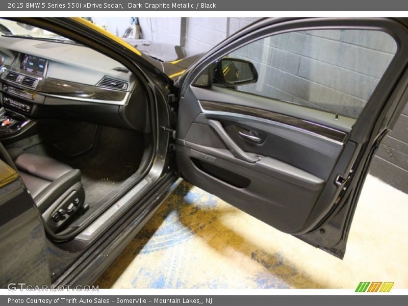 Dark Graphite Metallic / Black 2015 BMW 5 Series 550i xDrive Sedan