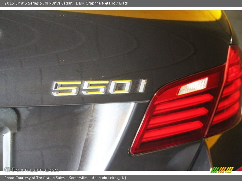 Dark Graphite Metallic / Black 2015 BMW 5 Series 550i xDrive Sedan