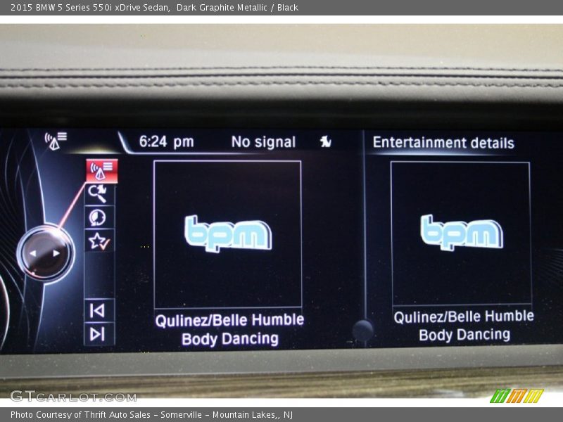 Dark Graphite Metallic / Black 2015 BMW 5 Series 550i xDrive Sedan