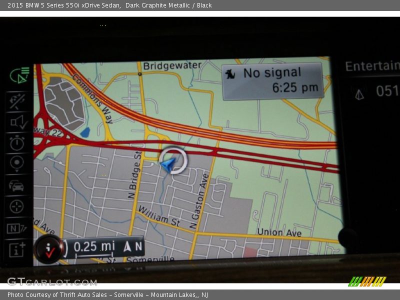 Dark Graphite Metallic / Black 2015 BMW 5 Series 550i xDrive Sedan