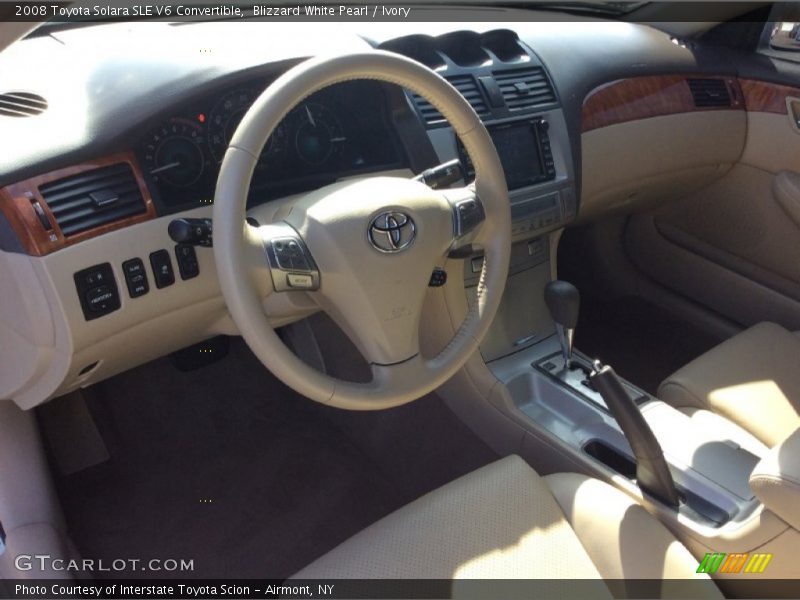 Blizzard White Pearl / Ivory 2008 Toyota Solara SLE V6 Convertible