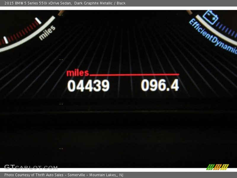 Dark Graphite Metallic / Black 2015 BMW 5 Series 550i xDrive Sedan