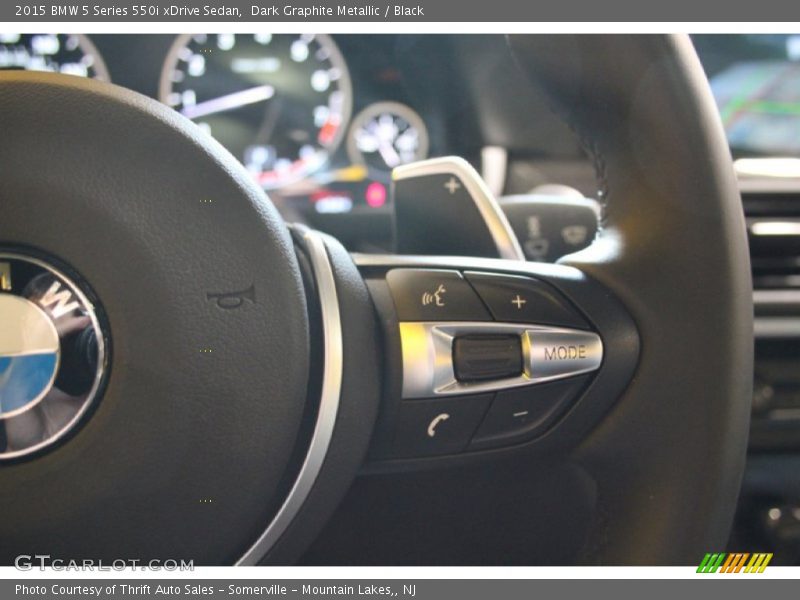 Dark Graphite Metallic / Black 2015 BMW 5 Series 550i xDrive Sedan