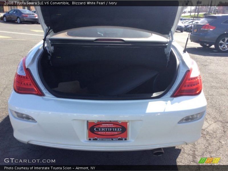 Blizzard White Pearl / Ivory 2008 Toyota Solara SLE V6 Convertible