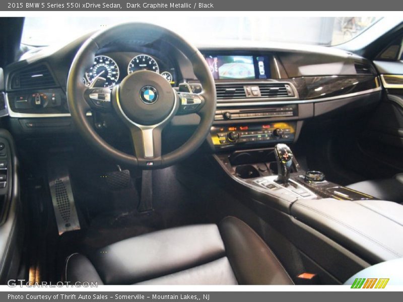 Dark Graphite Metallic / Black 2015 BMW 5 Series 550i xDrive Sedan