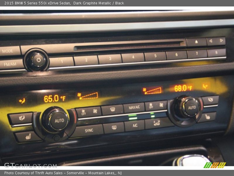 Dark Graphite Metallic / Black 2015 BMW 5 Series 550i xDrive Sedan