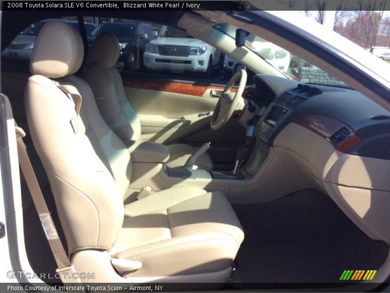 Blizzard White Pearl / Ivory 2008 Toyota Solara SLE V6 Convertible