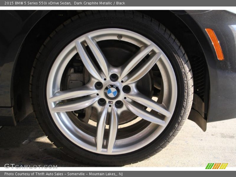 Dark Graphite Metallic / Black 2015 BMW 5 Series 550i xDrive Sedan