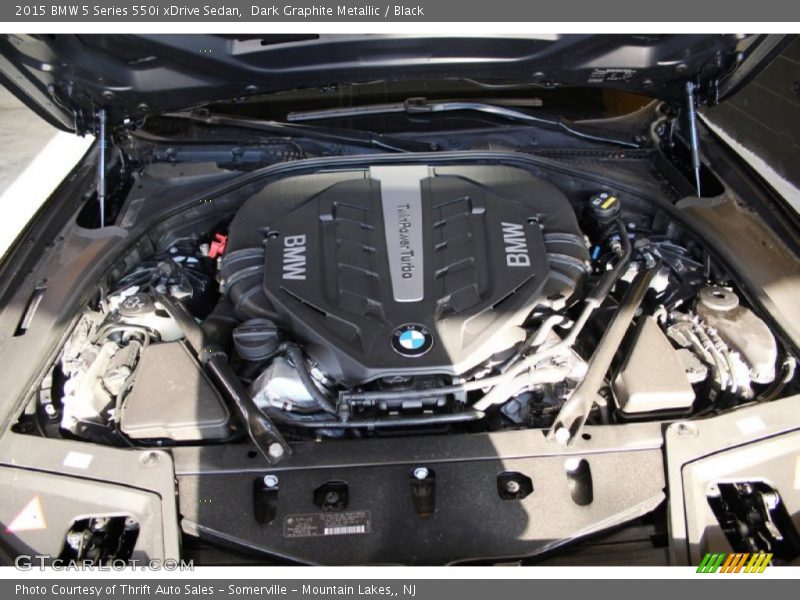 Dark Graphite Metallic / Black 2015 BMW 5 Series 550i xDrive Sedan