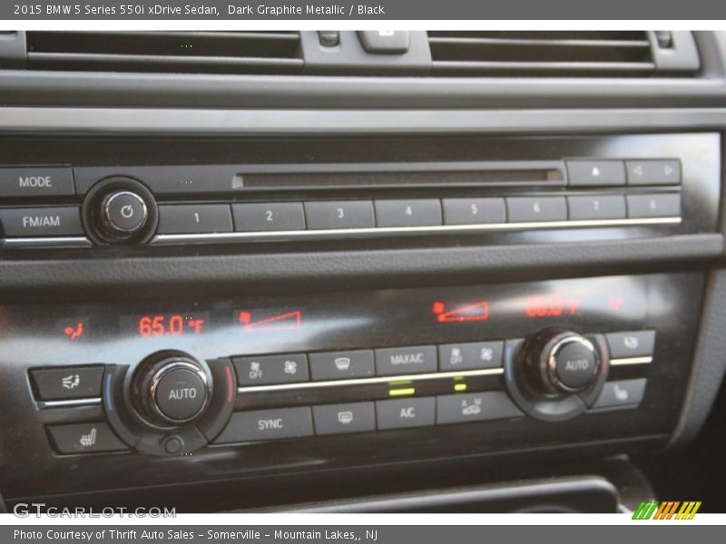 Dark Graphite Metallic / Black 2015 BMW 5 Series 550i xDrive Sedan