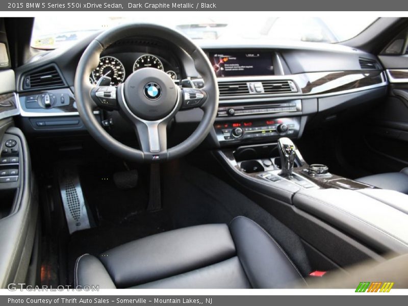 Dark Graphite Metallic / Black 2015 BMW 5 Series 550i xDrive Sedan