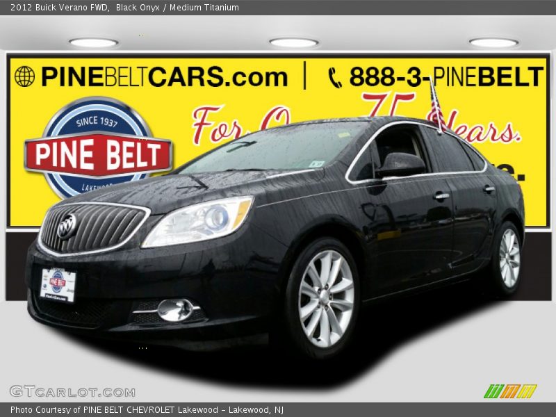 Black Onyx / Medium Titanium 2012 Buick Verano FWD