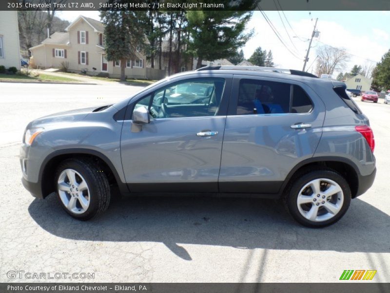 Satin Steel Metallic / Jet Black/Light Titanium 2015 Chevrolet Trax LTZ AWD