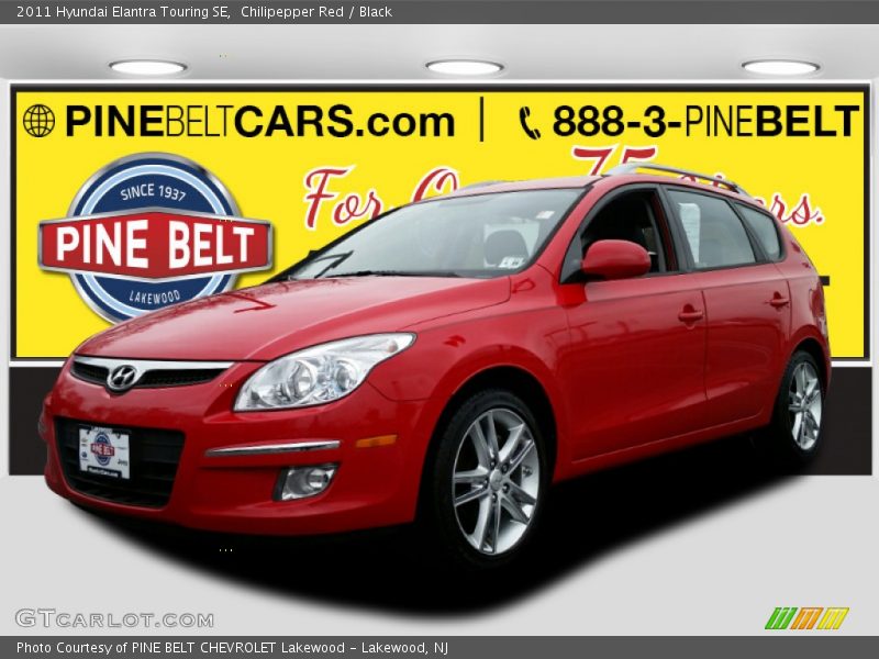 Chilipepper Red / Black 2011 Hyundai Elantra Touring SE