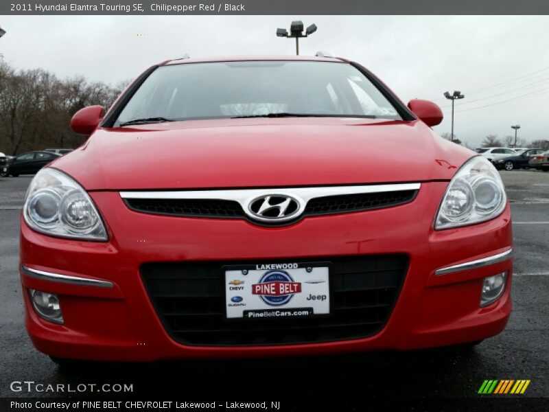 Chilipepper Red / Black 2011 Hyundai Elantra Touring SE